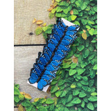 Paquete De 12 Mariposas Azules De Plumas Naturales 6 Cms