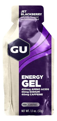 Gel Energetico Running Gu Con Cafeina Jet Black Berry 32gr
