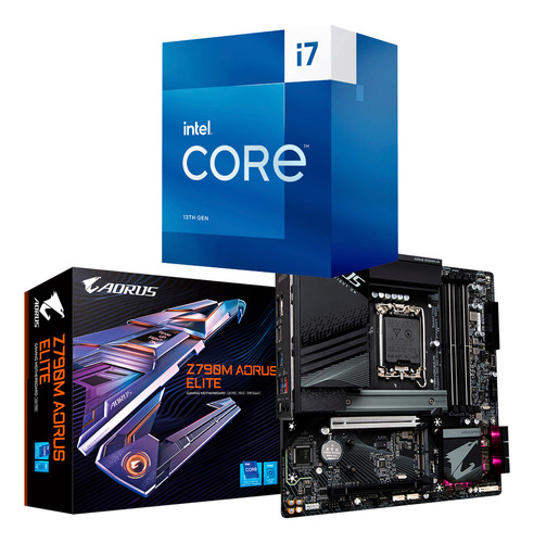 Kit Intel Core I7 13700kf + Gigabyte Z790m Aorus Elite Ddr5 