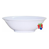 Ensaladera 20cm Melamina Blanca Plastico Grueso Bowl