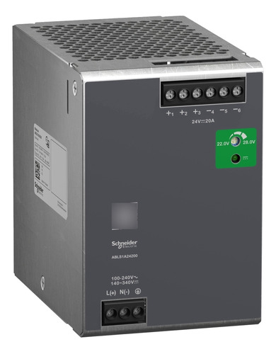 Abls1a24200 Plc Regulated Power Supply, 100 To 240v Ac, 24v