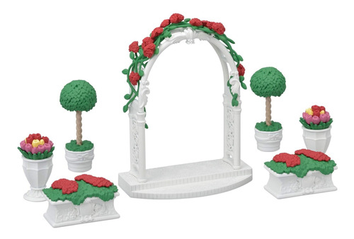 Calico Critters Muebles Casa Muñeca Juego Jardín Floral Niña