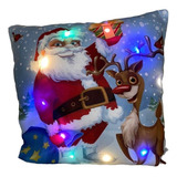 Cojín Navideño Con Luces Led N006-45x45 Cm-