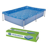 Piscina Retangular 1000 Litros Criança Resistente Lona Pvc 