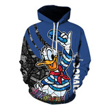 Mickey Mouse Donald Chaqueta 3d Sudadera Con Capucha