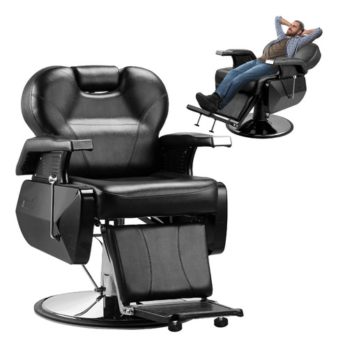 Sillon Grande Barbero Barberia Estetica Peluqueria Neumatica