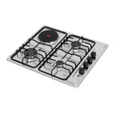 Estufa Mixta Challenger 4pt Gas 220v Acero Inox Sp 6031