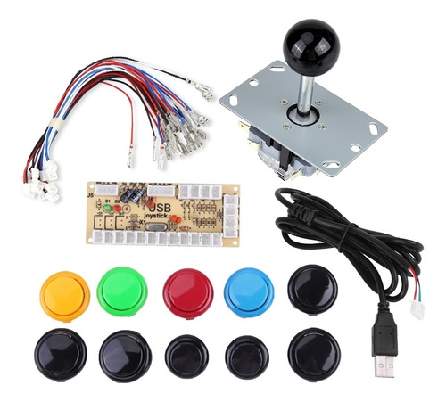 Zero Delay Arcade Juego Diy Kits Piezas 10 Botones Joystick