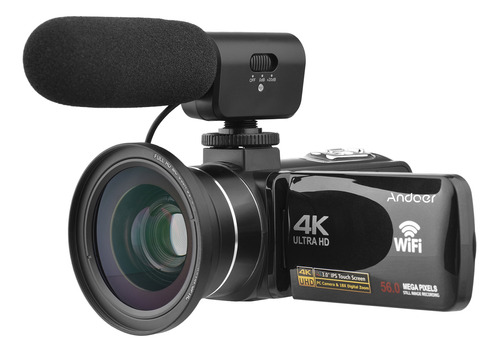 Videocámara Andoer-2 Wifi 4k Dv 56 Mp Con Zoom 18x.. 0 Ips T