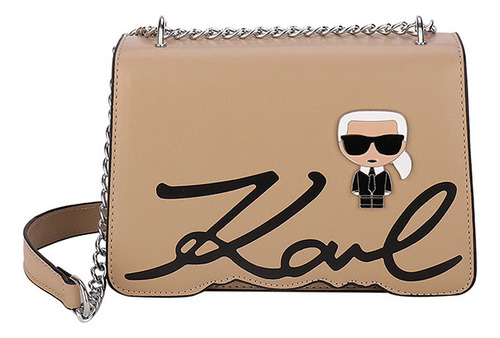 Bolso Bandolera Karl Lagerfeld Cadena Y Letras