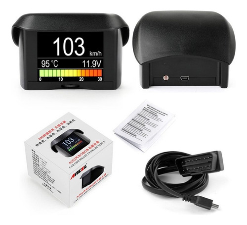 . Pantalla Digital Hud Obd2 Consumo De Combustible Coche 1