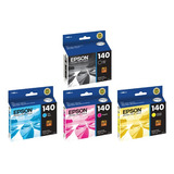 Pack 4 Cartuchos Originales Epson 140 T140 T42w Tx560 Tx620