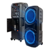 Bocina Doble Grande 12 PLG. Bluetooth C/control Y Micrófono