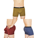 Pack 3 Bóxers Para Hombre Short, Sexy, Suave Y Cómodo Zaid 