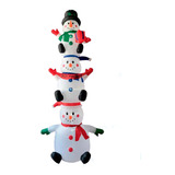 Figura Navideña Inflable Muñeco Nieve Juguetones 2.4m Ml9176