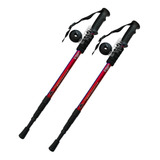 Combo 2 Baston Palo Trekking Telescopico Antishock Recto