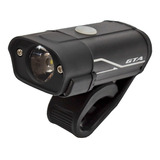 Farol Bicicleta Led Cree 400 Lumens Gta Bateria Usb Forte Cor Preto