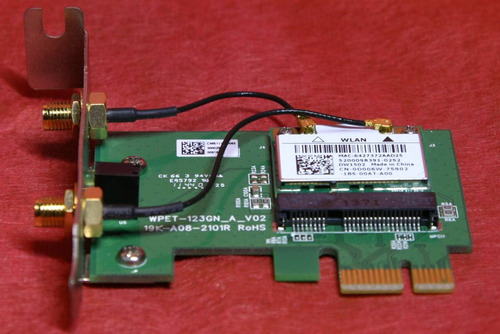 Tarjeta De Red Pci Express Wifi Modelo: Dell Wpet_123gn