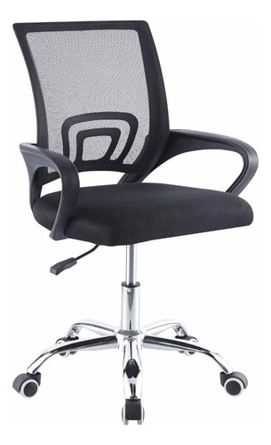 Silla Oficina Secretarial Ejecutiva Home Office Cromada