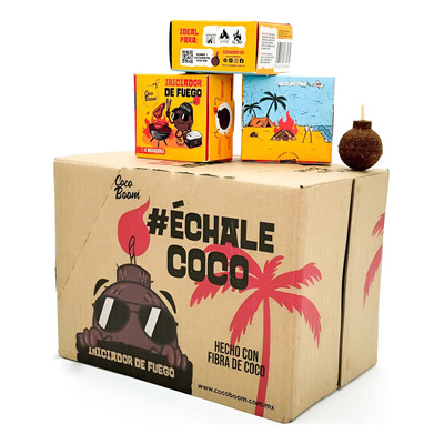 Iniciador De Fuego Carbon Leña Chimenea Cocoboom, 24-4 Pack | Meses sin interés