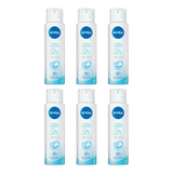 Desodorante Aero Nivea 150ml Fem Fresh Natural - Kit C/ 6un