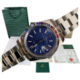  Reloj Rolex Date Just Azul 40mm Automatico Zafiro