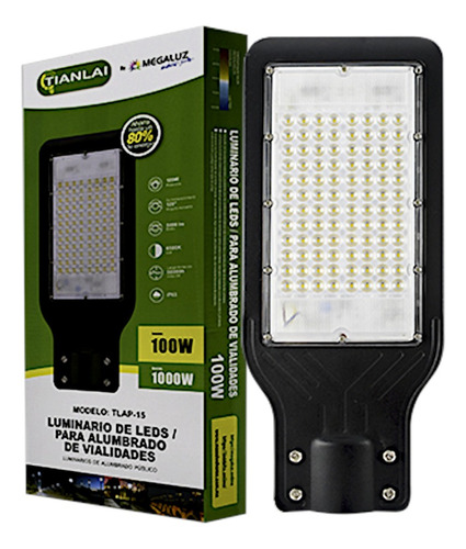 Lampara Luminaria Led Suburbana 100w 5400lm Exteriores Ip63