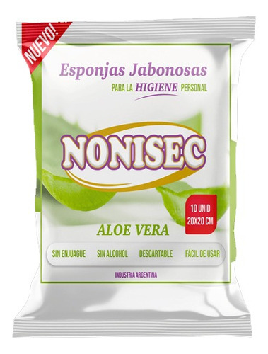 Esponjas Jabonosas Nonisec Aloe Vera (bulto X6)