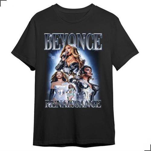 Camiseta Básica Cantora Beyonce Renaissance Tumblr Movie Fã