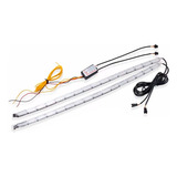 Tiras Led 55 Cm Luz Colores Drl Universal Impermeable Contrl