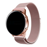 Pulseira Milanese Compatível Com Samsung Galaxy Watch 3 41mm Cor Rose Pink
