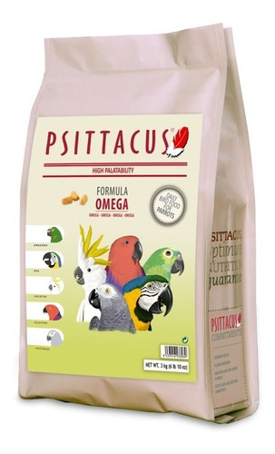 Croquetas Omega Para Aves Diversas Especies Psittacus 3k