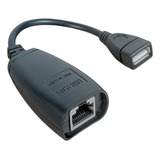 Cabo Usb Adptador Extensor Rj45 Via Cabo De Rede