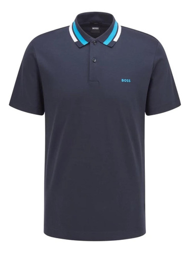 Playera Hugo Boss Azul Marino 100% Original