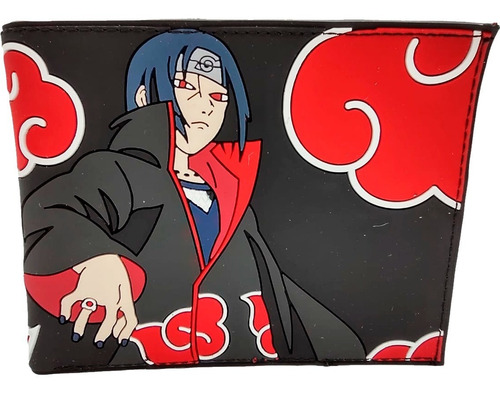 Cartera Itachi Uchiha Akatsuki Silicón - Naruto Shippuden 