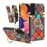 Funda Para Samsung Galaxy S22 5g Con Soporte Diseño Mandala