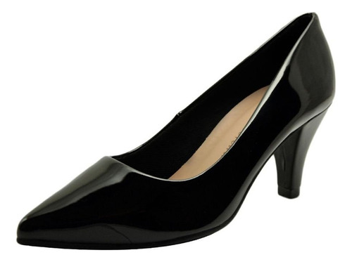 Sapato Scarpin Tamanhos Especiais 40,41,42,43 Vz Preto 2223