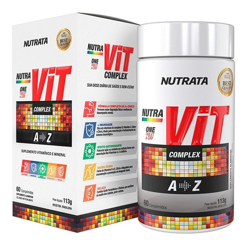 Mutivitaminico Nutra Vit Complex 60cps - A A Z - O Melhor !