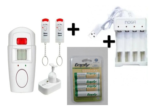 Alarma Sensor Movimiento Inalámbrica Sirena Control Kit Comp