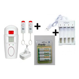 Alarma Sensor Movimiento Inalámbrica Sirena Control Kit Comp