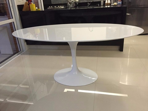 Mesa Jantar  Saarinen Oval 160x90cm -  Laqueada Ou Madeira