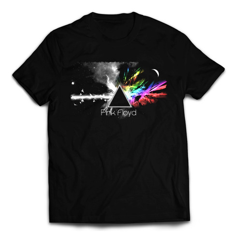 Polera Estampada Pink Floyd - Progresivo-dark Side -clasico 