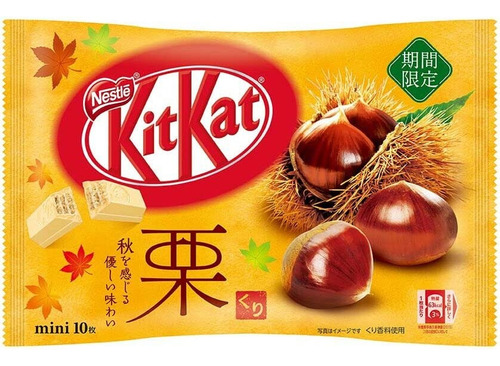 Nestlé Kit Kat Minis Sabor Castaña Original De Japón 10pzs
