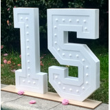 Letras Corporeas De Madera Con Luces Led 15 