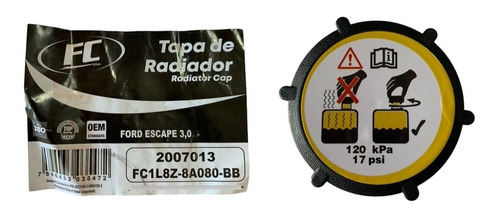 Tapa Envase Reservorio Refrigerante Agua Ford Escape 3.0  Foto 3