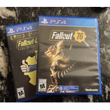 Combo Fallout 4 Standard + Fallout 76 Ps4 Físicos Pack