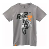 Remera Niños De Moto Gris Kids Riders Tee Ktm Original 