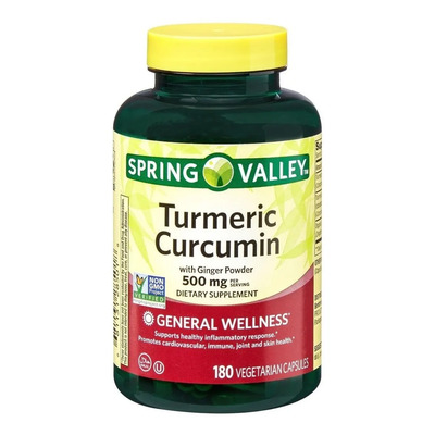 Turmeric Curcumin Curcuma + Jengibre 180 Caps Curcumina Sabor Sin sabor | Envío gratis
