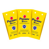 3 Pacotes De Preservativos Preserv Teen 3 Unidades - Kit