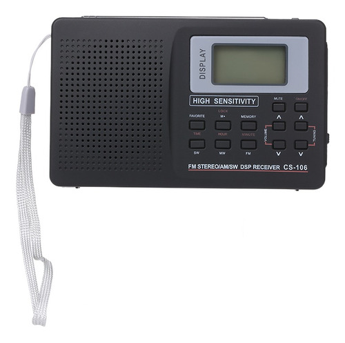Radio Portátil Fm, Am, Sw, Multibanda Digital Estéreo Radio